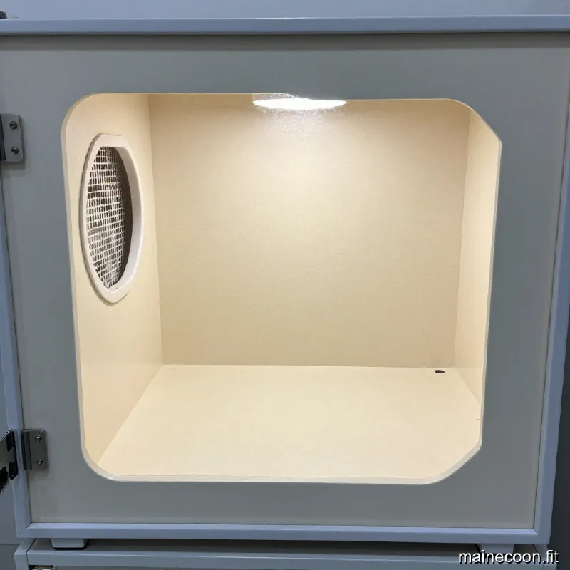 A clean, separate isolation room in a cattery