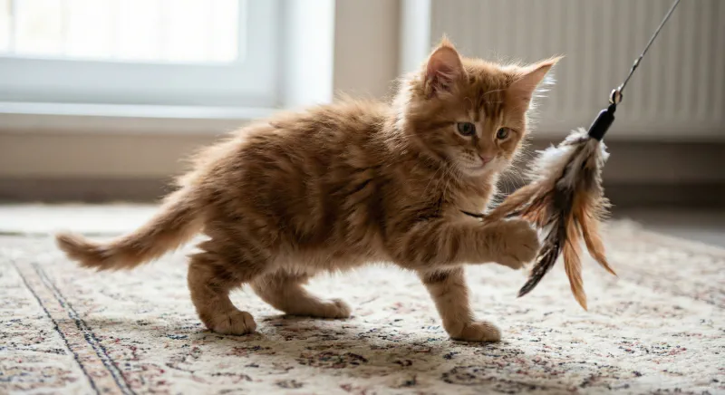 Illustration showing the characteristic wide rear stance of a cat with SMA